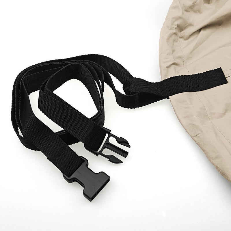 MSC Heavy Duty Oxford Ployester Made Trailerable Boat Cover,Fits V-Hull,Tri-Hull, Runabout Boat Cover (Model A - Length:14'-16' Beam Width: up to 68", Beige) - Image 4